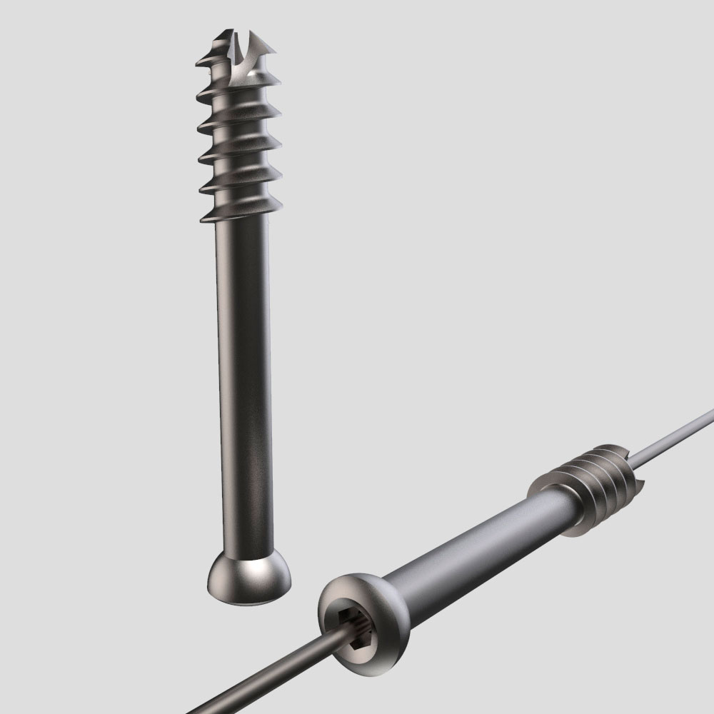 TORNILLO Ø7 ESPONJOSO CANULADO ROSCA PARCIAL - Imagen 3