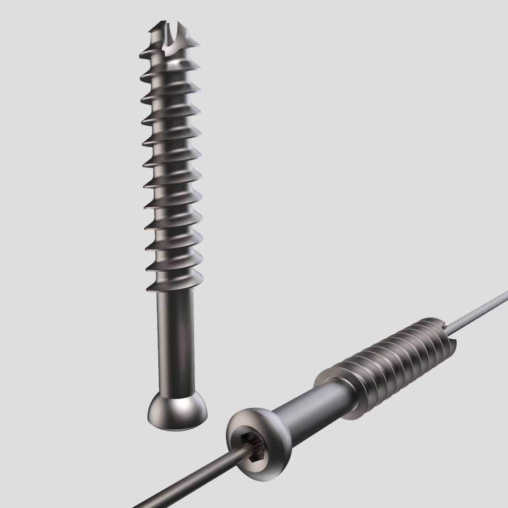TORNILLO Ø7 ESPONJOSO CANULADO ROSCA PARCIAL - Imagen 2
